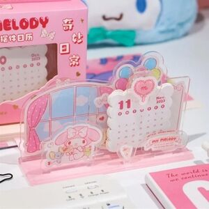 Hello Kitty My Melody 2025 Acrylic Calendar